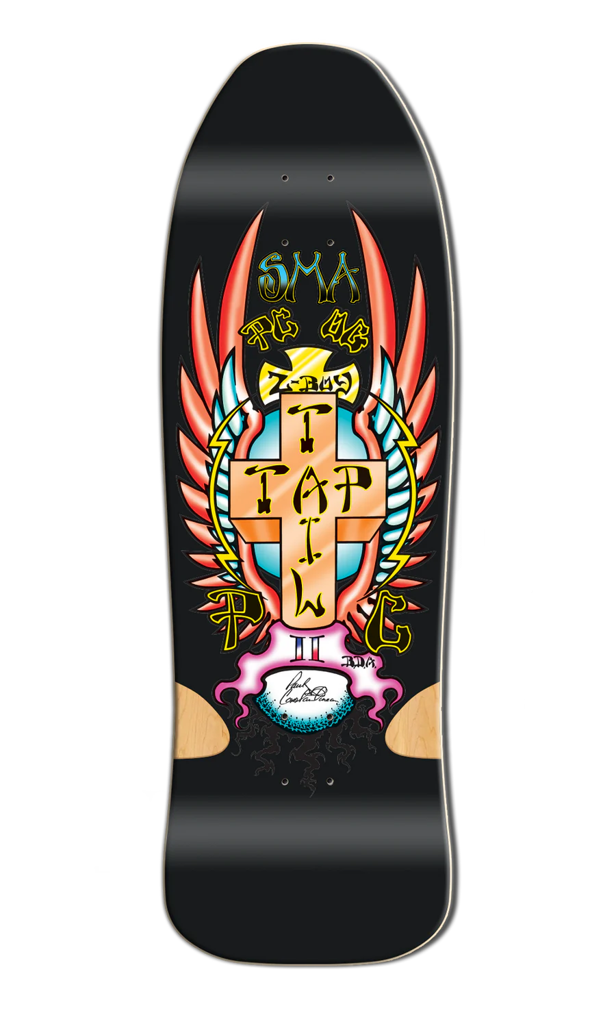 Old School SMA Wes Humpston PAUL CONSTANTINEAU Series Skateboard Deck (BLACK FORMICA)