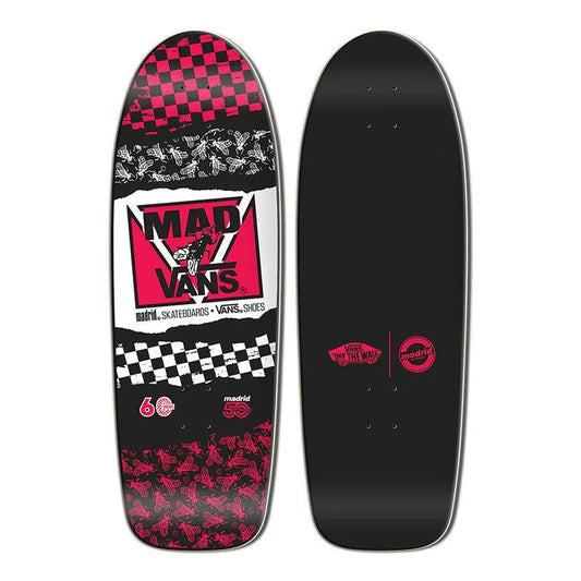 MADRID X VANS Limited Edition 50th Anniversary Fly Retro Skateboard Deck - 9.5" x 29.25"
