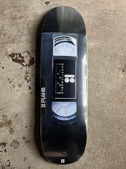 Plan B VHS Limited Edition Plan B Skateboard Deck Questionable Video
