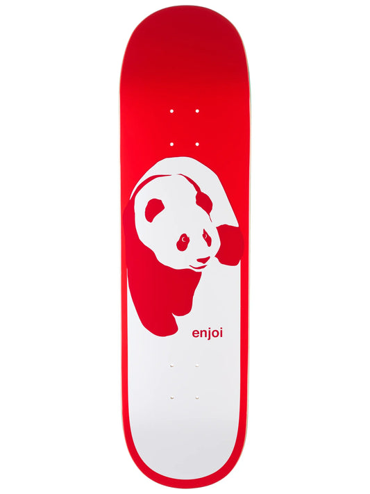 Enjoi Classic Panda Red Skateboard Deck 8.5 x 32.2