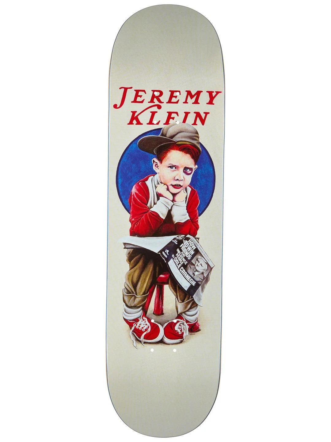 World Industries Jeremy Klein Black Eye Kid EX7 Slick 8.5" Skateboard Deck