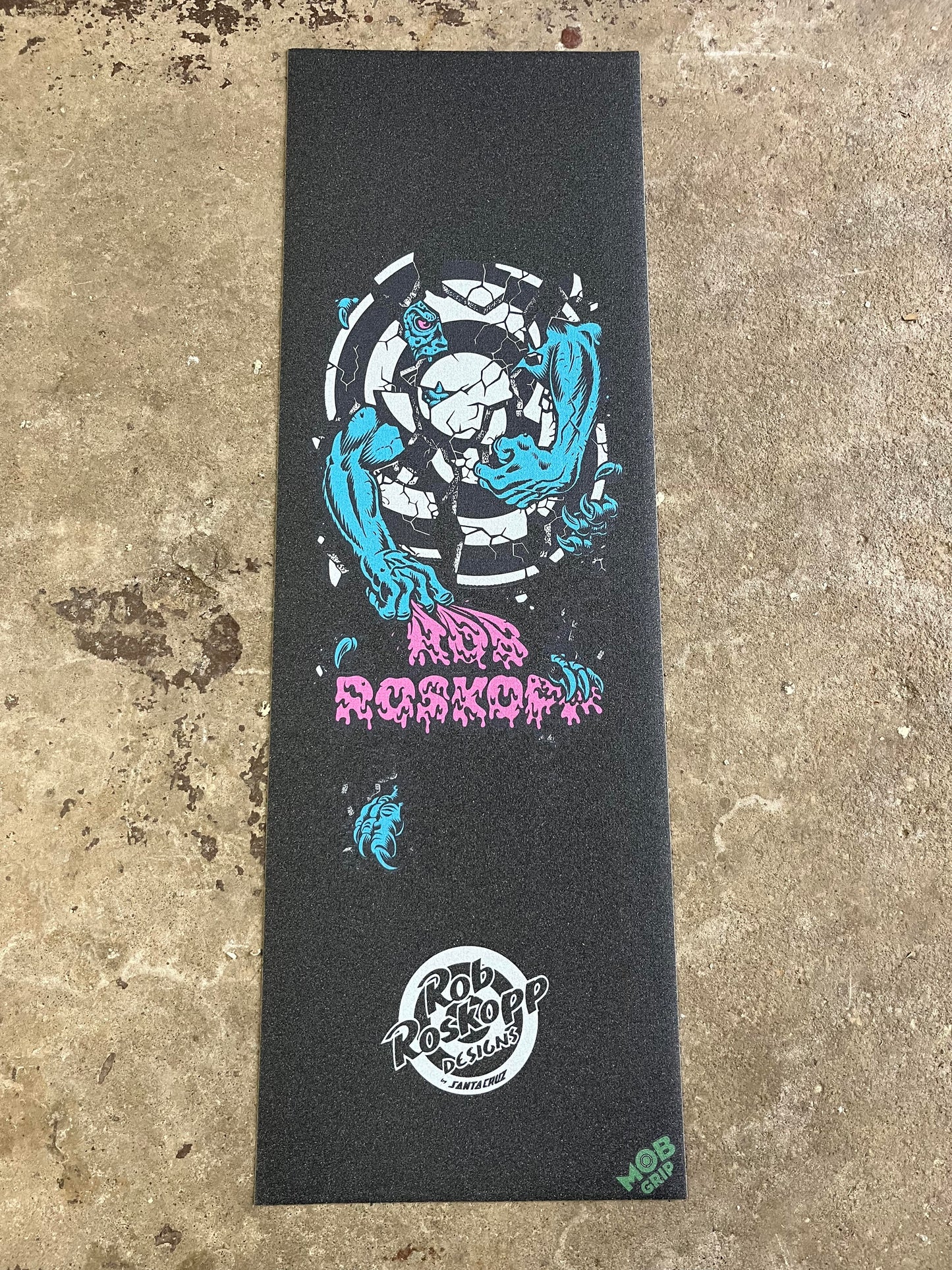 11in Santa Cruz Roskopp 3 Mob Skateboard Grip Tape old School