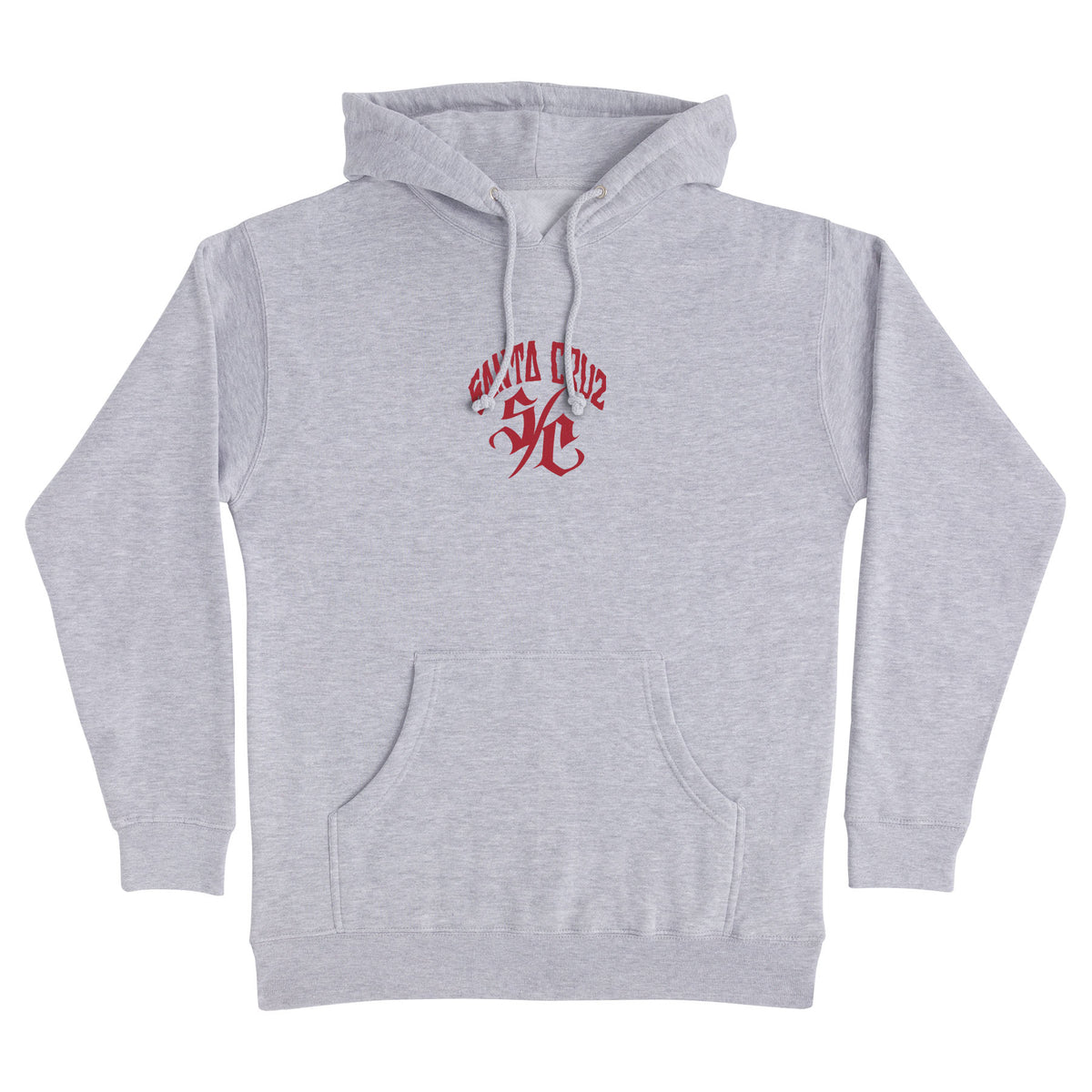 Dressen Pen Roses Center P/O Hooded Midweight shirt Sweatshirt Hoodie Grey Heather Mens Santa Cruz