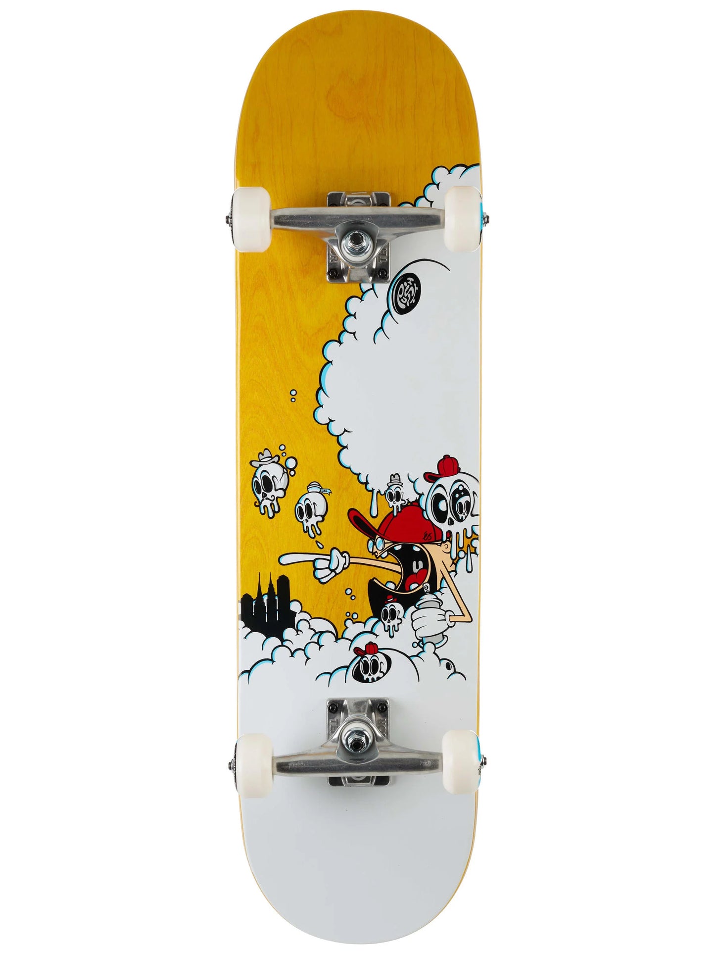 Gorm Boberg Clouds Skateboard Complete - 8.25 × 1 8.25 / Yellow