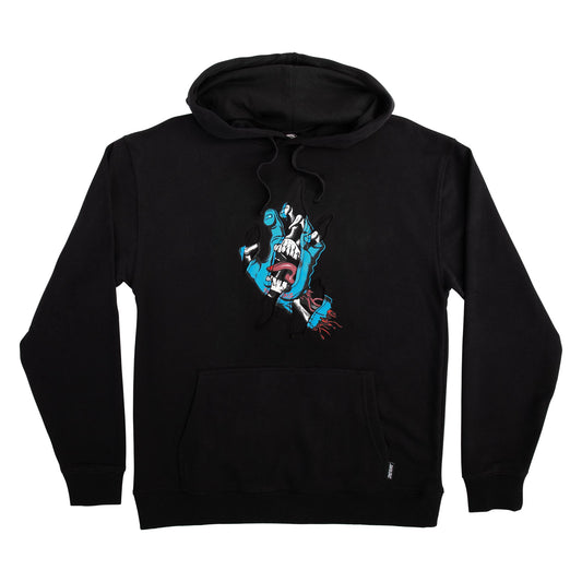 Torn Hand Mens Santa Cruz Hoodie Sweatshirt (Black)