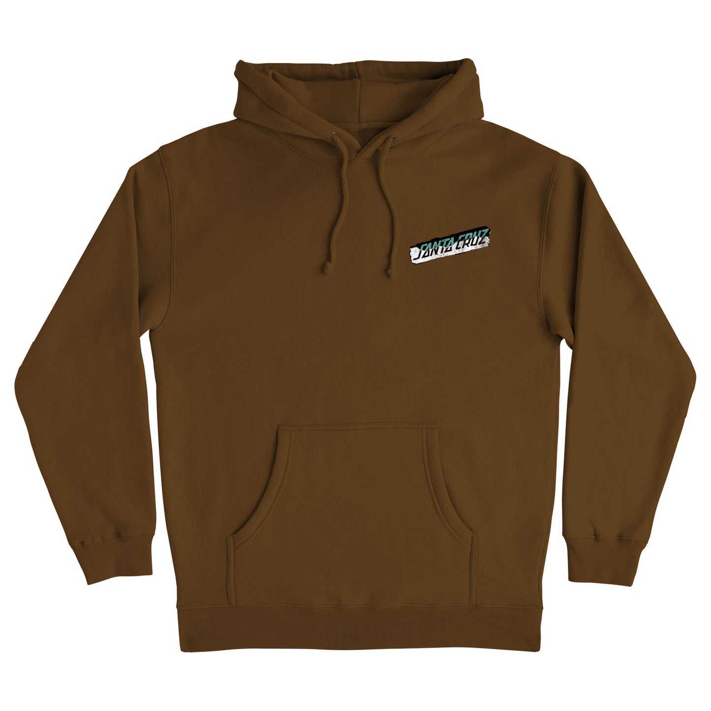 Damaged Hand P/O Hooded Heavyweight Sweatshirt Brown Mens Santa Cruz Hoodie