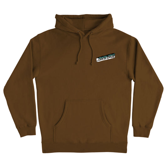 Damaged Hand P/O Hooded Heavyweight Sweatshirt Brown Mens Santa Cruz Hoodie