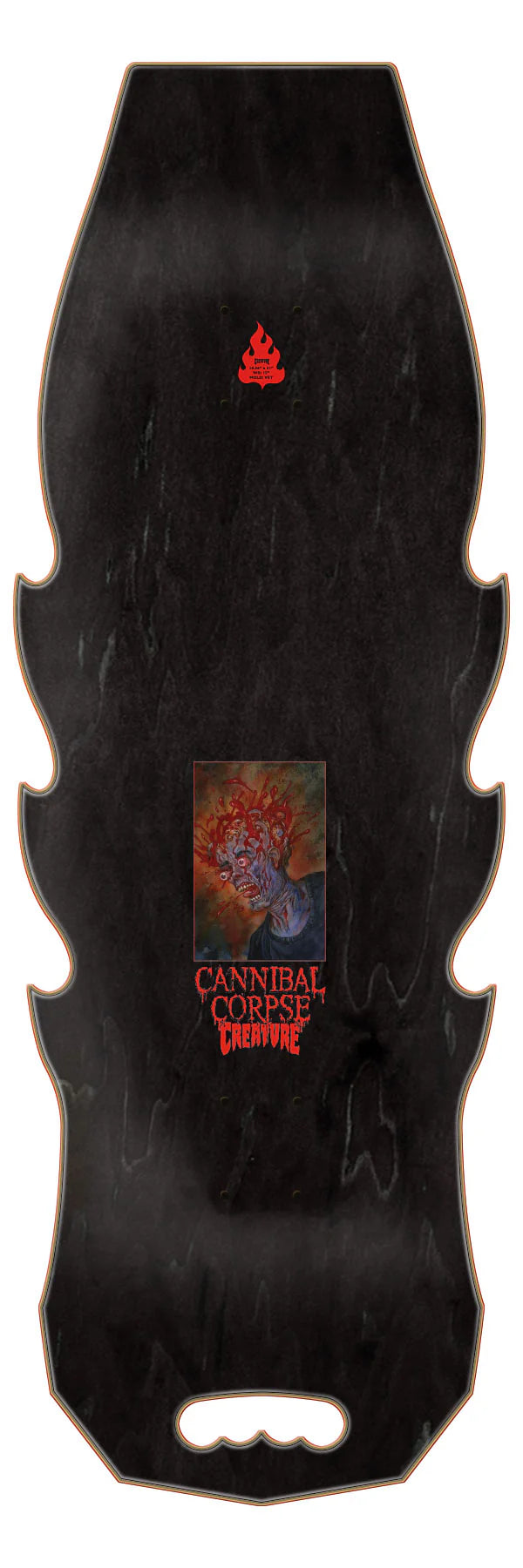 10.56in Cannibal Corpse Explicit Creature Shaped Skateboard Deck