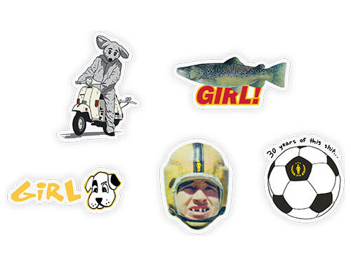 Girl Skateboards Three Decades Sticker Pack