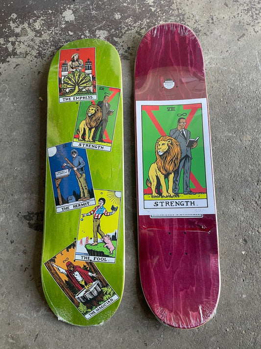 Strange Love "Strength" Tarot Card Skateboard Deck & Print - 8.375"