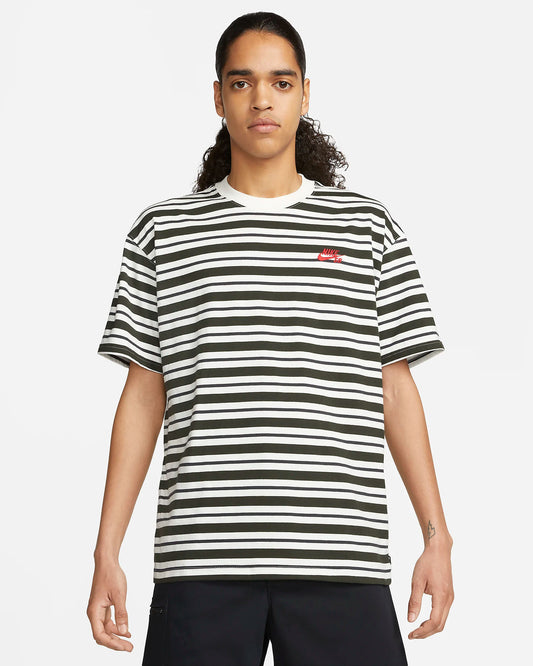 Nike SB Striped Skate T-Shirt (Sail/Dark Smoke Grey/Sequoia)
