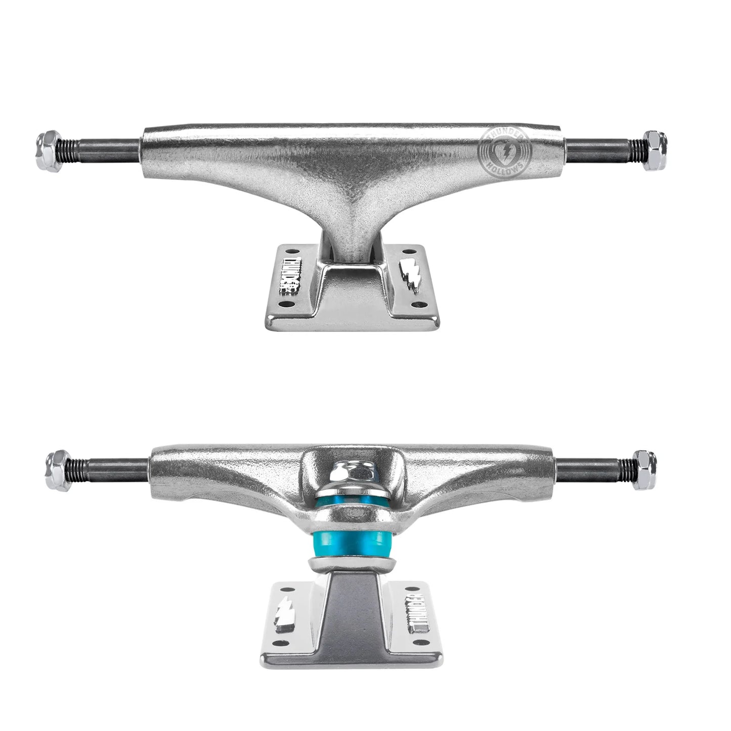 Thunder Skateboard Trucks Hollow Polished II Silver (Choose Size)