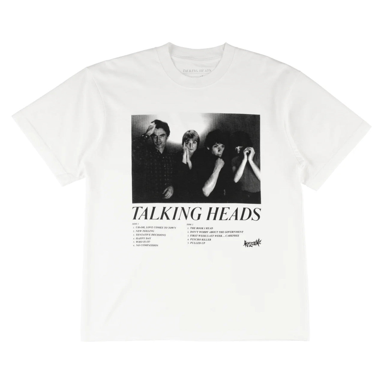 TALKING HEADS X WELCOME - Track List Tee T-Shirt (White)