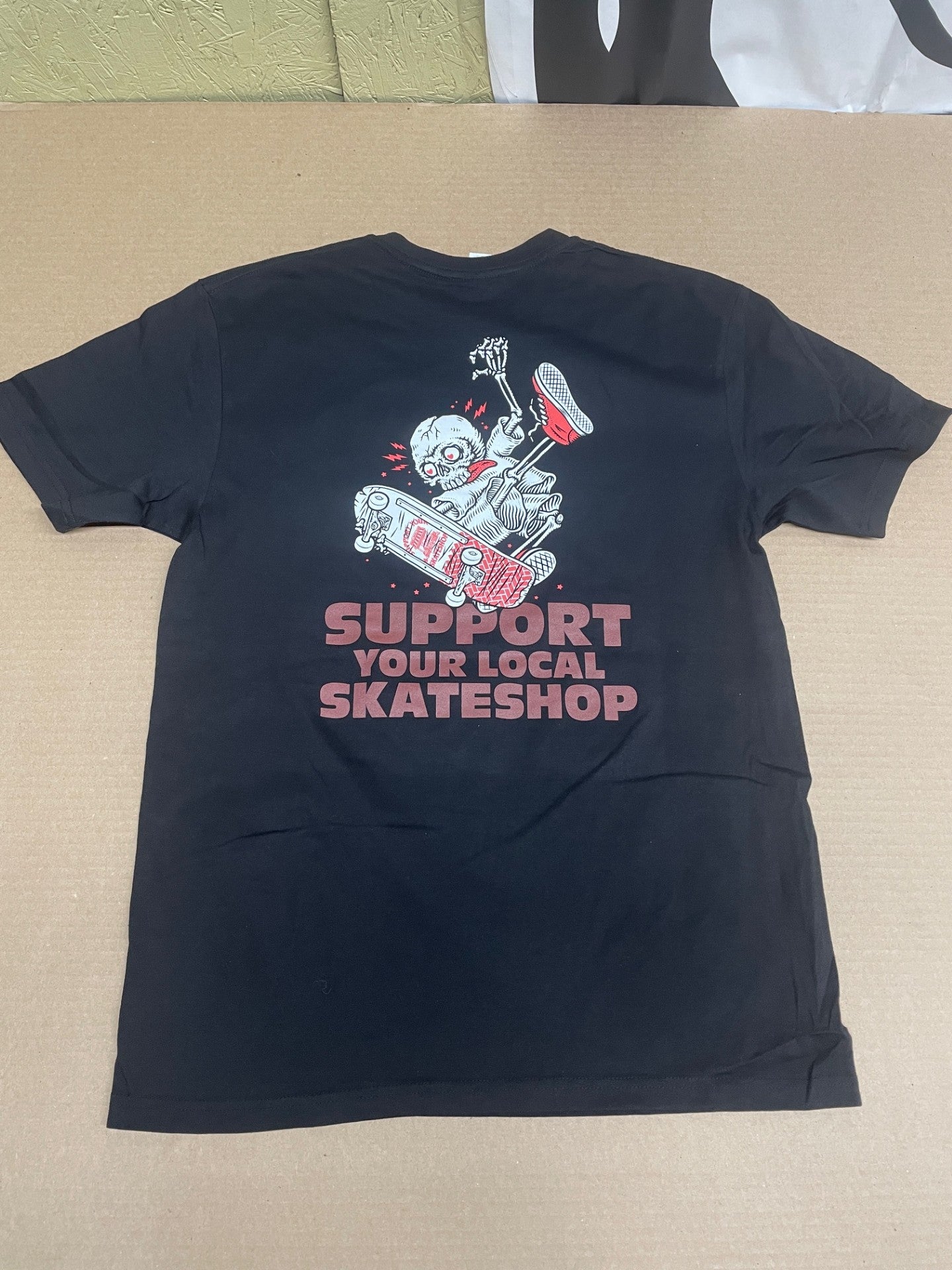 Skate Shop Day 2026 Old Skull Skateboards "Skeleton" T-Shirt (BLACK)