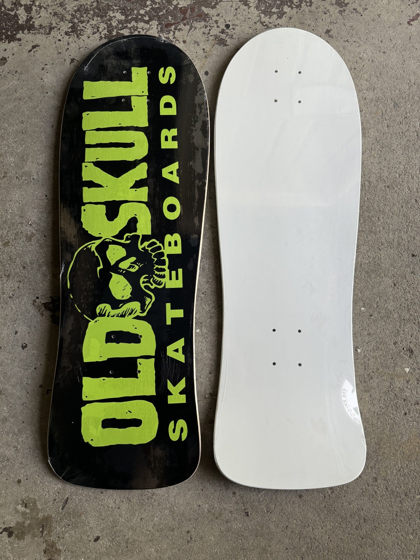 Old Skull Skate Shop Deck (Sims Old School 80's Shape) Made in USA