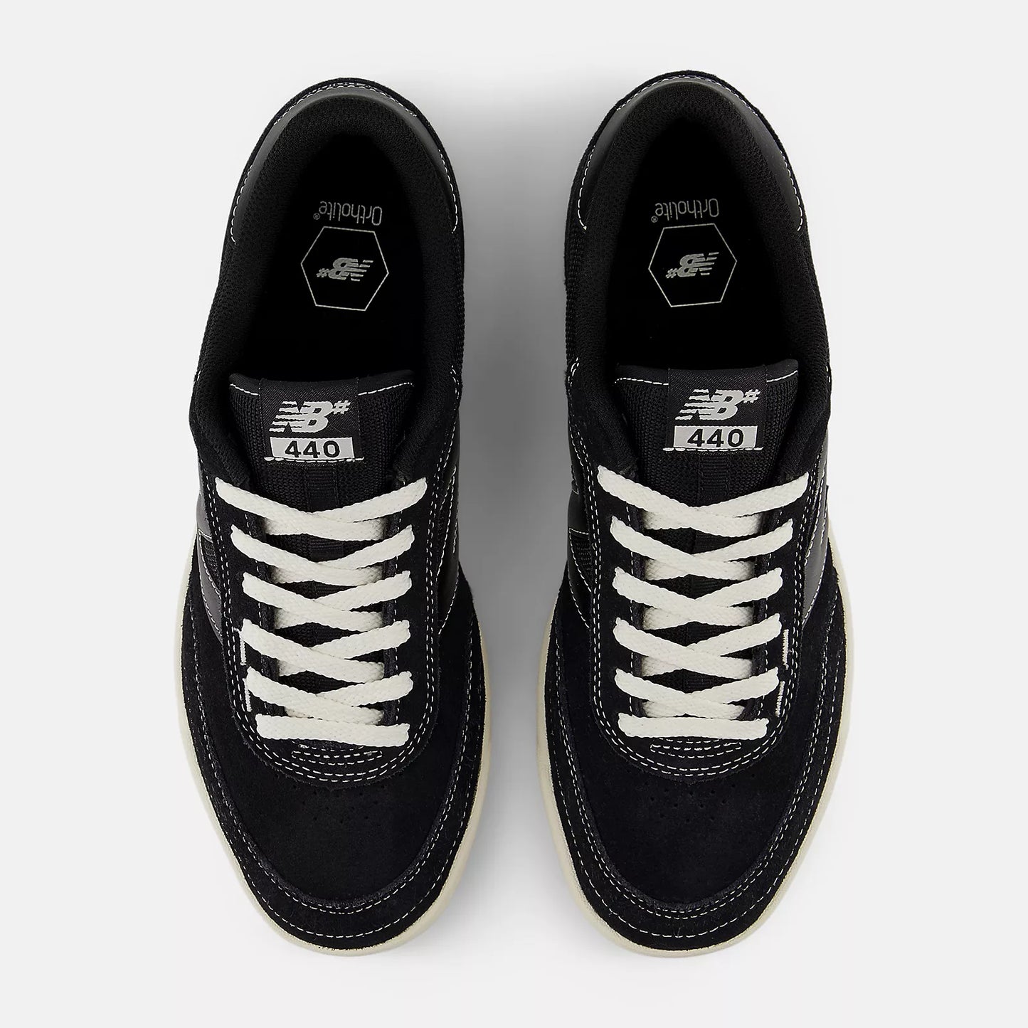New Balance Numeric 440v2 Skateboard Shoes (BLACK with SEA SALT)