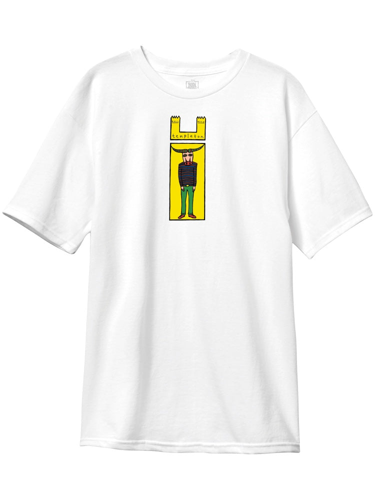 New Deal Templeton Bull Man T-Shirt (White)