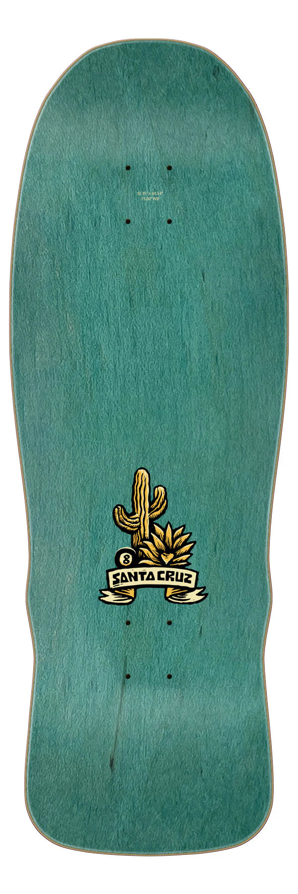 10.35in Winkowski Agave Snake Santa Cruz Shaped Skateboard Deck Old School